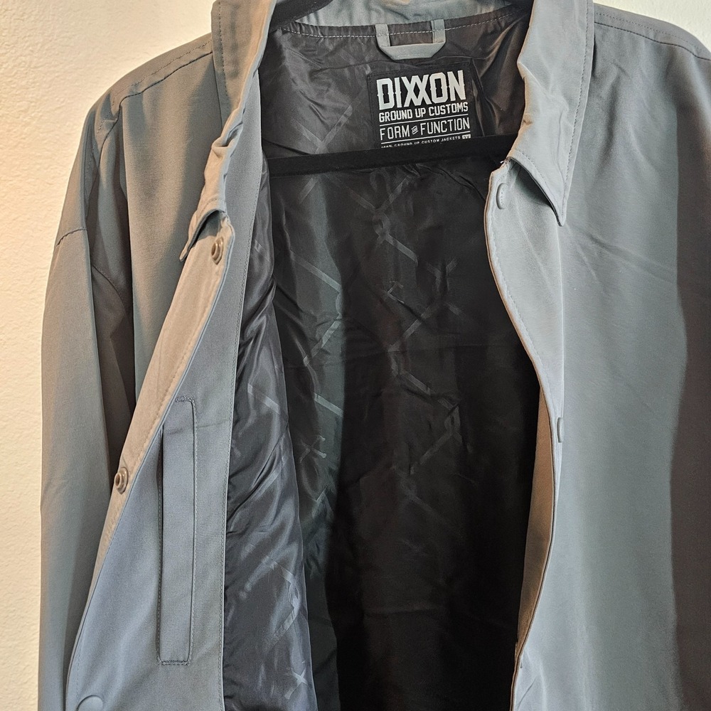 DIXXON Flannel Co. Coaches Jacket Mens 3X Gray Snap Front Workwear NEW - Picture 9 of 11